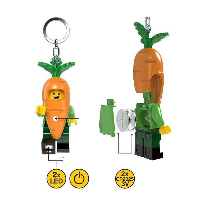 LEGO svítící klíčenka - Mrkev