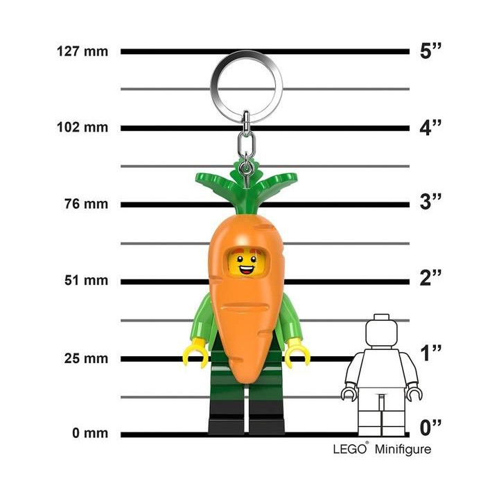 LEGO svítící klíčenka - Mrkev