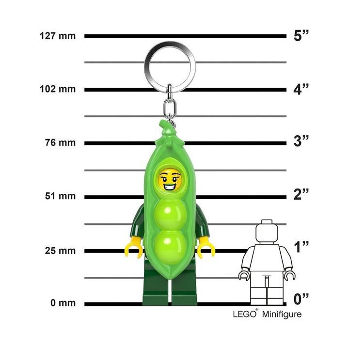 LEGO svítící klíčenka - Hrášek