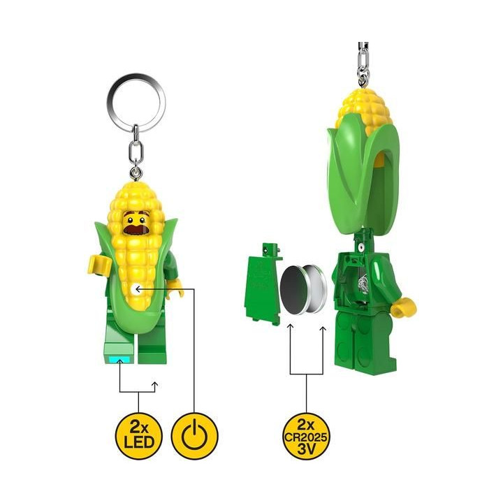 LEGO svítící klíčenka - Kukuřice