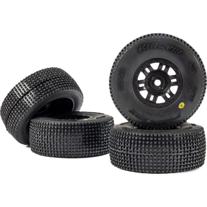Pro-Line kolo 1:16, pneu King Pin, disk černý H12mm (4): Mojave Grom