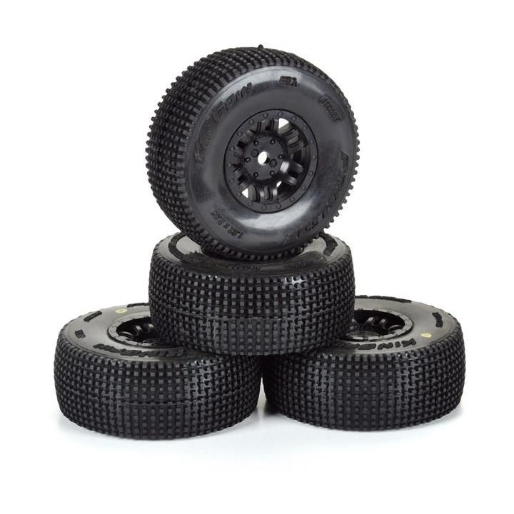 Pro-Line kolo 1:16, pneu King Pin, disk černý H12mm (4): Mojave Grom
