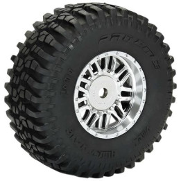 Pro-Line kolo s pneu 1:14 Flat Iron H12, disk chrom Diablo (4): Typhon Grom