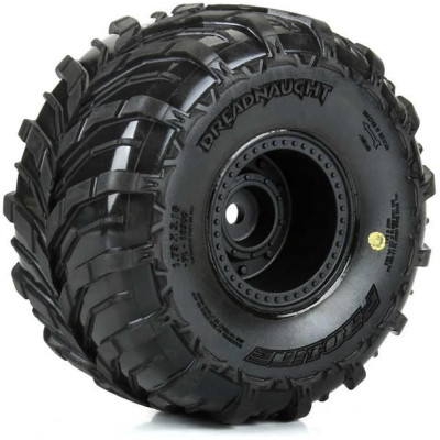 Pro-Line kolo 1:16, pneu Dreadnaught, disk černý (4): Arrma Gorgon/Quake Grom