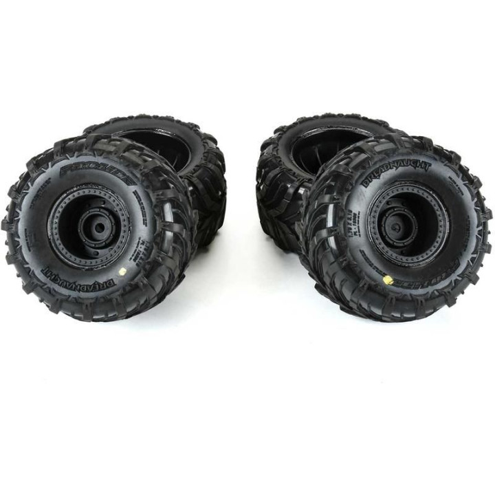 Pro-Line kolo 1:16, pneu Dreadnaught, disk černý (4): Arrma Gorgon/Quake Grom