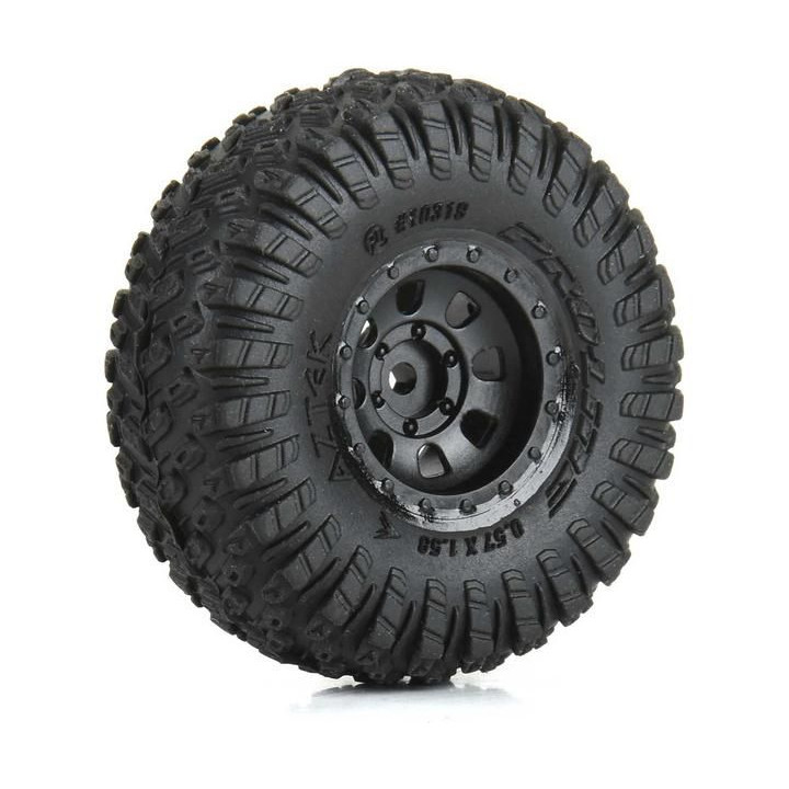 Pro-Line kolo 1:30, pneu Aztek, disk černý Clobber (4): Axial SCX30