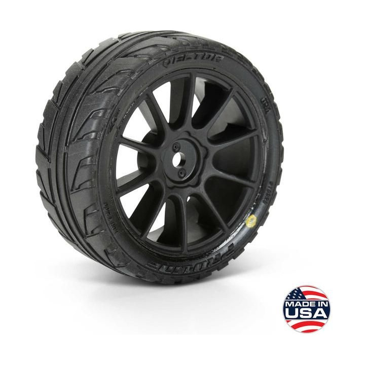 Pro-Line kolo 1:14 s pneu Vector, disk černý Mach 10 H12mm (4): Typhon Grom