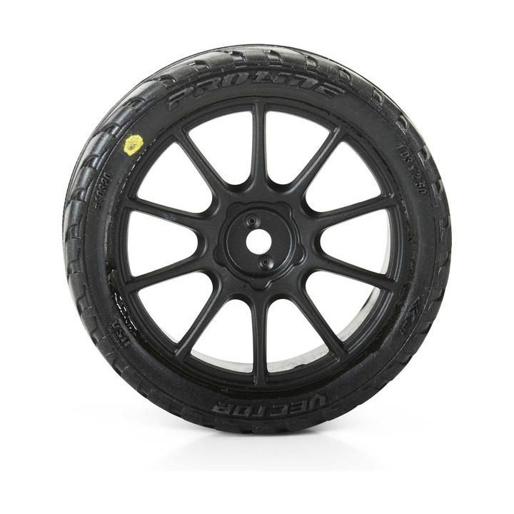 Pro-Line kolo 1:14 s pneu Vector, disk černý Mach 10 H12mm (4): Typhon Grom