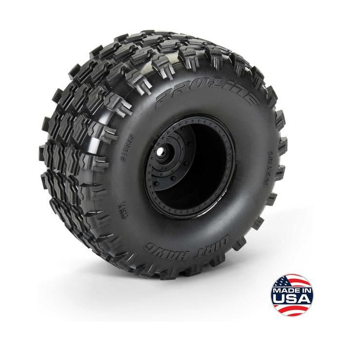 Pro-Line kolo 1:10 s pneu Dirt Hawg 2.0 2.6", disk černý Stock (2): Arrma Quake, Gorgon