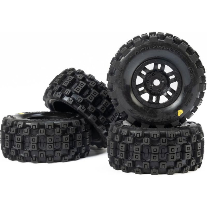 Pro-Line kolo 1:16, pneu Badlands MX, disk černý H12mm (4): Mojave Grom