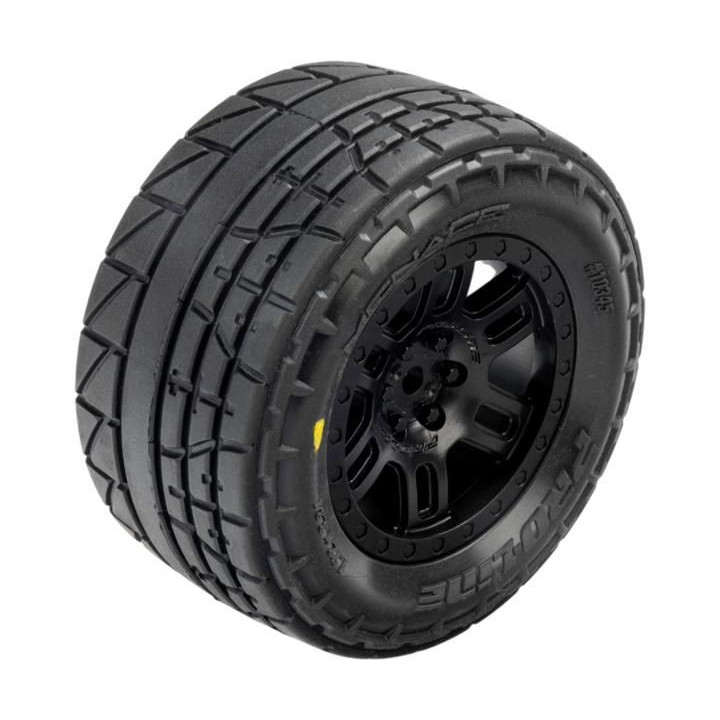Pro-Line kolo 1:16 s pneu Menace, disk Split Six černý 12mm (2): Arrma Mini Kraton
