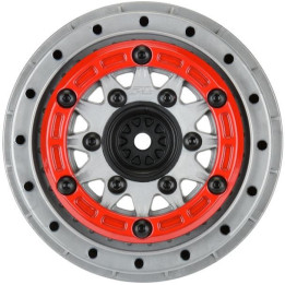 Pro-Line disk 2.2/3.0" Raid bead lock H12/H14 SC šedý/červený