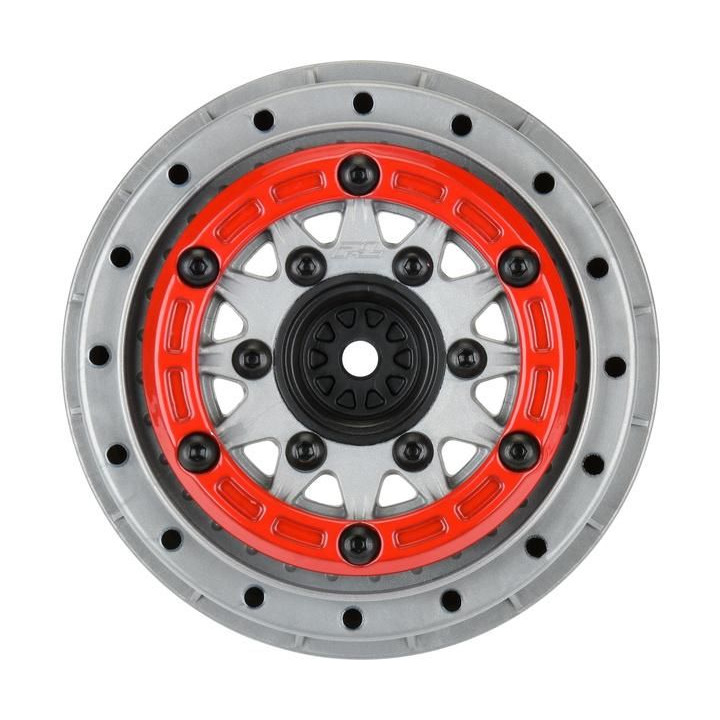 Pro-Line disk 2.2/3.0" Raid bead lock H12/H14 SC šedý/červený