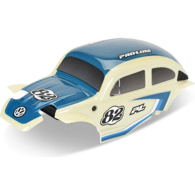 Pro-Line karosérie Class 1 VW brouk modrá, kola Chrome Diablo 12mm s pneu Flat Iron: Arrma Typhon Grom