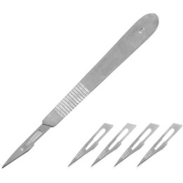 Modelcraft skalpel, rukojeť NO3, výměnné čepele NO11 (5ks)