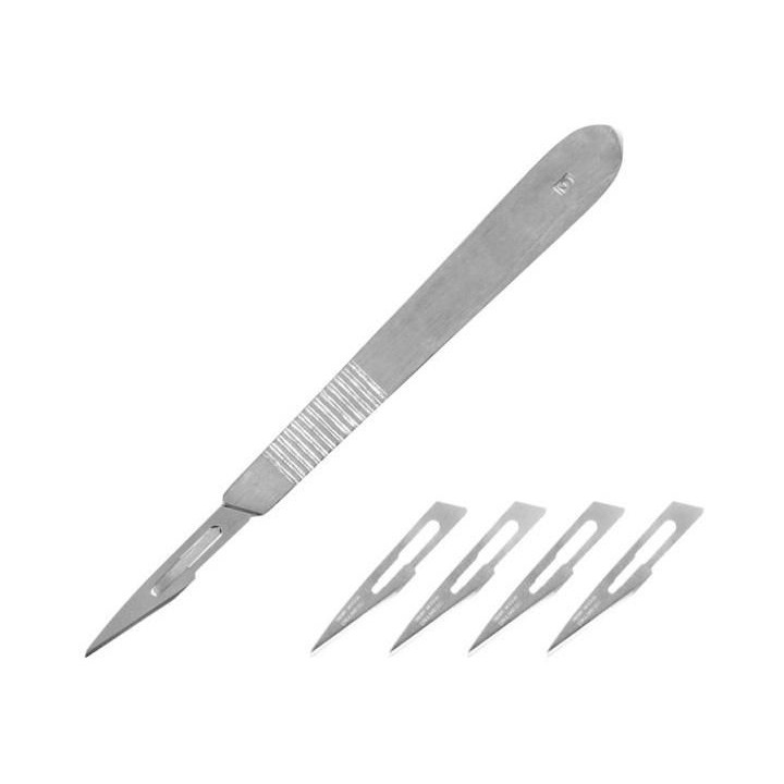 Modelcraft skalpel, rukojeť NO3, výměnné čepele NO11 (5ks)