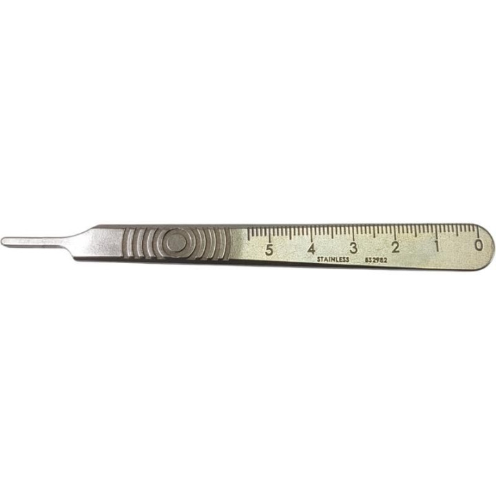 Modelcraft skalpel kovový rukojeť NO3, čepele NO10A (5)
