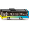Kovový model městského autobusu v měřítku 1:50 od značky Siku. Model má pogumované pneumatiky, je nabarven s úžasným přechodem ve žluté, zelené a modré barvě. Na boku je nápis City Line. Vhodné pro hraní i sběratelství. Kvalitní zpracování z kovu a plastu. Baleno v blistru.