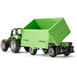 SIKU Blister - traktor DEUTZ-FAHR s vlečkou Fortuna