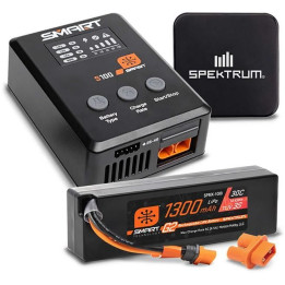 Spektrum Smart Powerstage G2 Car 3S 1300mAh IC2, nabíječ S100, zdroj 65W