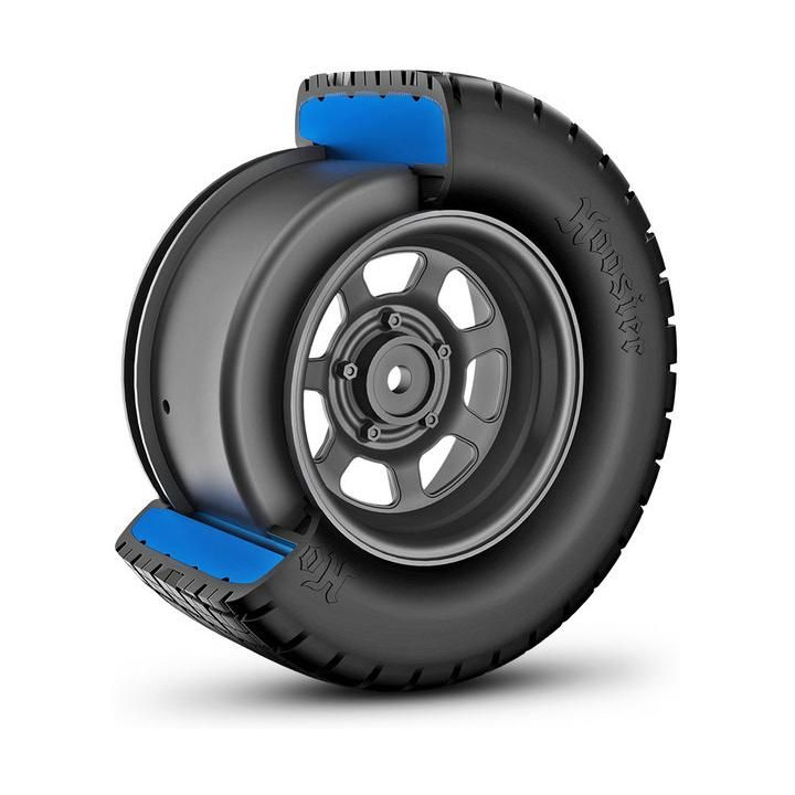 Traxxas kolo 2.2/3.0", disk dirt oval šedý, pneu Hoosier (2) (2WD přední)