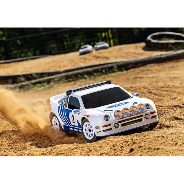 Traxxas Mini Rally Ford RS200 1:12 4WD VXL RTR modrý