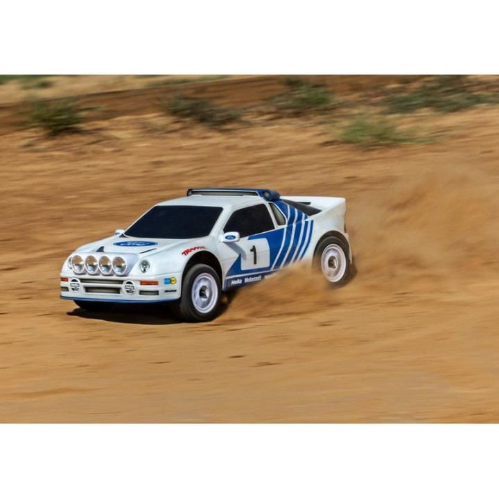Traxxas Mini Rally Ford RS200 1:12 4WD VXL RTR modrý