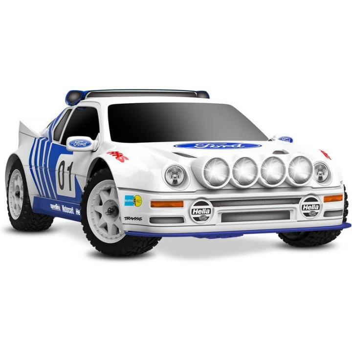 Traxxas Mini Rally Ford RS200 1:12 4WD VXL RTR modrý