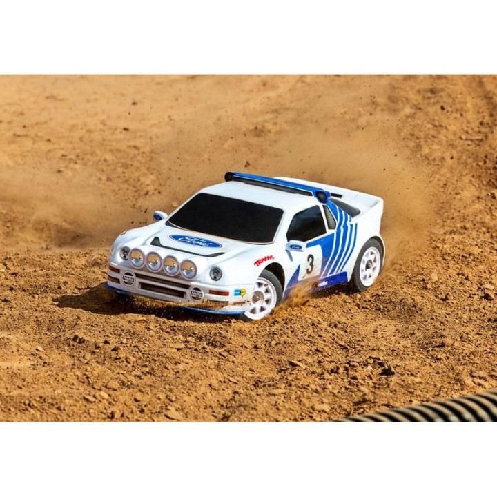 Traxxas Mini Rally Ford RS200 1:12 4WD VXL RTR šedý