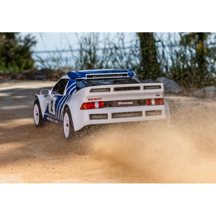 Traxxas Mini Rally Ford RS200 1:12 4WD VXL RTR šedý
