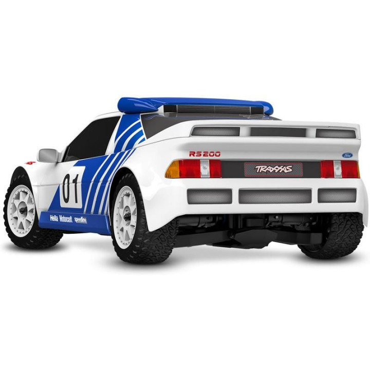 Traxxas Mini Rally Ford RS200 1:12 4WD VXL RTR šedý