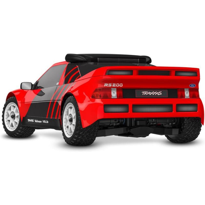 Traxxas Mini Rally Ford RS200 1:12 4WD VXL RTR šedý
