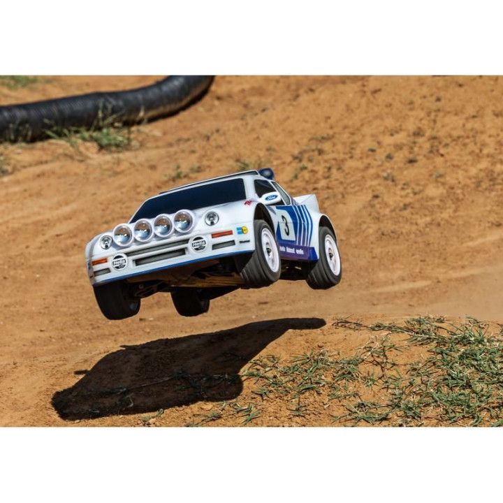Traxxas Mini Rally Ford RS200 1:12 4WD VXL RTR červený