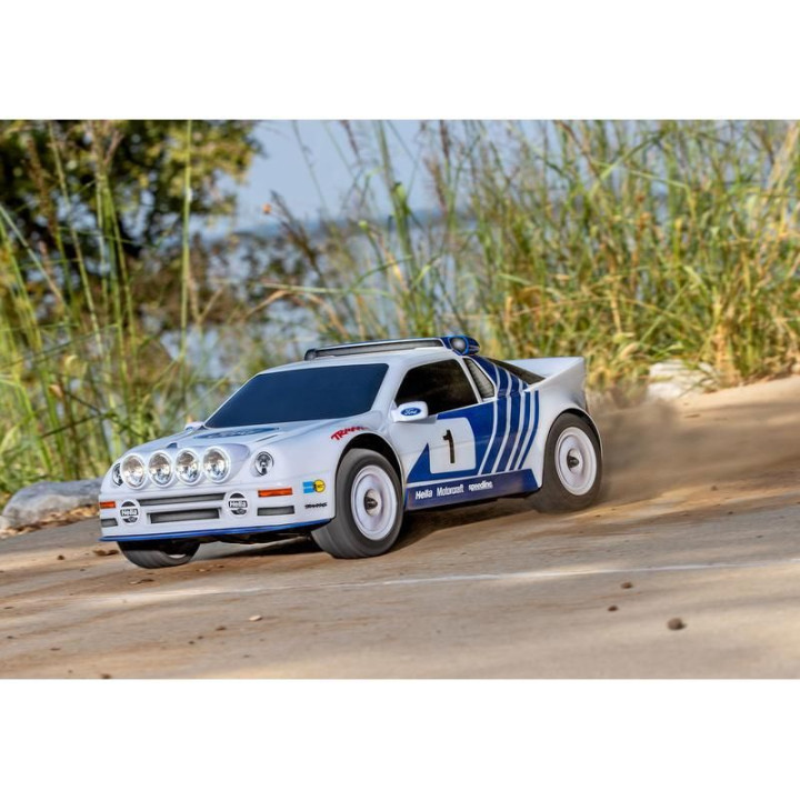 Traxxas Mini Rally Ford RS200 1:12 4WD VXL RTR červený