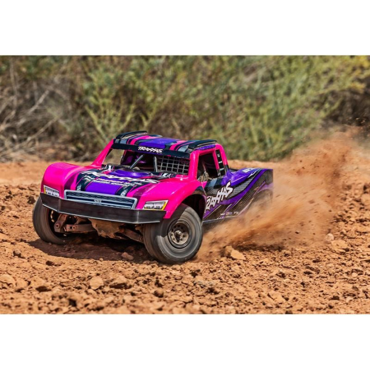 Traxxas Mini Slash 1:12 BL-2s 4WD RTR růžový