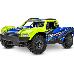 Výkonný a odolný RC model Mini Slash v kompaktní velikosti 1:12. Pohon, šasi i střídavý motor BL-2s jsou nadrozměrně dimenzovány jako u větších modelů. Rychlost až 48 km/h. Karoserie s maketovým kokpitem. Nové pneumatiky do mokra. LiPo akumulátor...