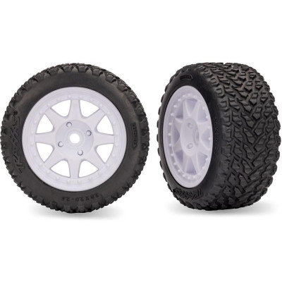 Traxxas kolo, disk 8-spoke, pneu Rally, přední (2)