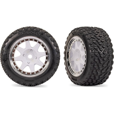 Traxxas kolo, disk 8-spoke, pneu Rally, přední (2)