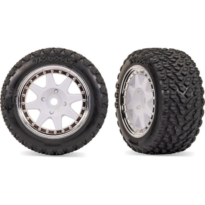Traxxas kolo, disk 8-spoke, pneu Rally, přední (2)