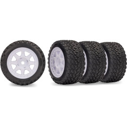 Traxxas kolo, disk 8-spoke, pneu Rally (sada 4ks)