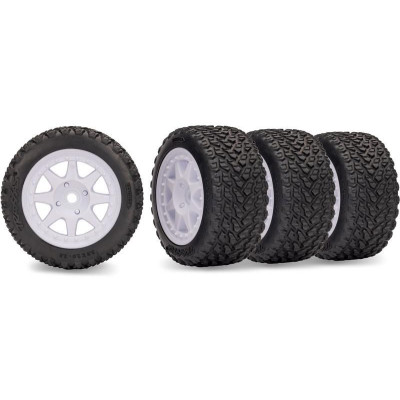 Traxxas kolo, disk 8-spoke, pneu Rally (sada 4ks)