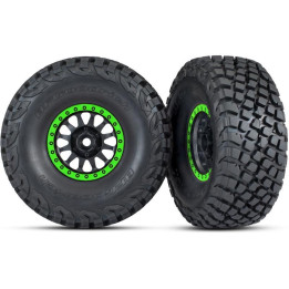 Traxxas kolo 3.2/2.2", disk Method Racing zelený, pneu Baja KR3 (2)