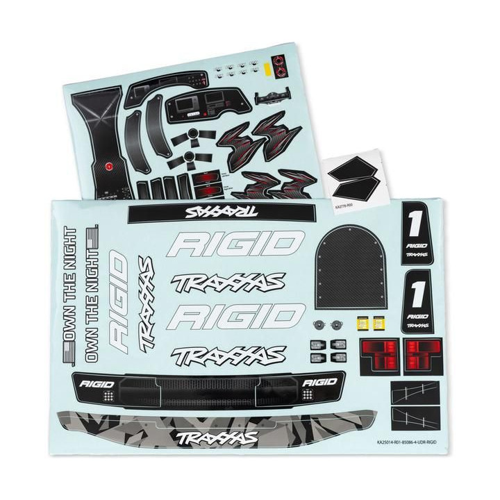 Traxxas samolepky Unlimited Desert Racer Rigid