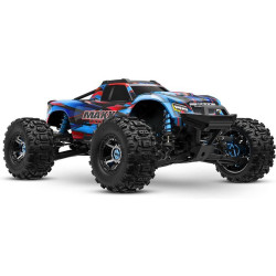Extrémně výkonný a odolný RC model auta Traxxas Maxx 1:8, ve vrcholné verzi Ultimate  s řadou hliníkových dílů, výkonnějším servem řízení, telemetrií a RC soupravou TQi s obsaženým Bluetooth modulem. Rychlost až 96 km/h. Instalovaná ramena Wide Maxx.