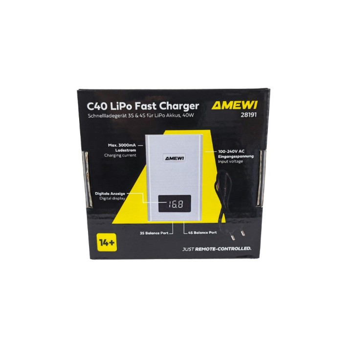 Amewi C40 rýchlonabíjačka LiPo 3–4S 40W | RCsvet