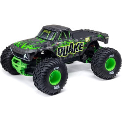 RC model monster trucku Arrma Quake 223S BLX s výkonným střídavým motorem a rychlostí až 80 km/h. Náhon 2WD, nezávislé zavěšení, olejové tlumiče, řídící jednotka Spektrum 45A SLT, napájení 2-3S LiPo, elektronická stabilizace DSC.