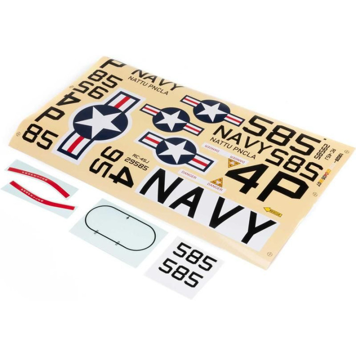 E-flite samolepky Navy: RC-45J 1.5m