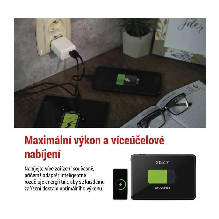 Síťový USB adaptér (zdroj) GaN PD 35W