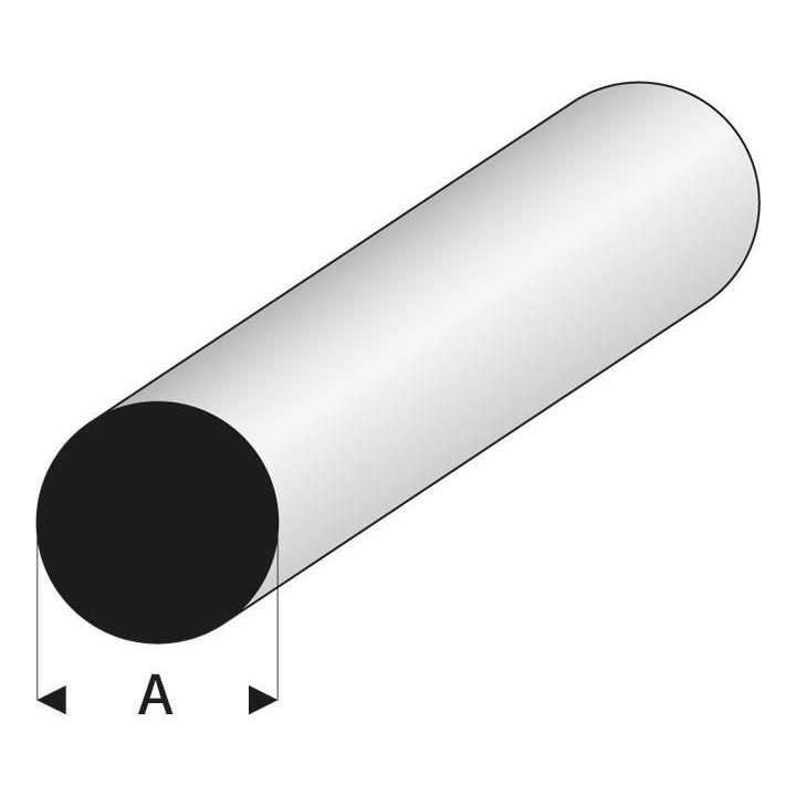 Raboesch profil ASA kulatý 1.25x1000mm