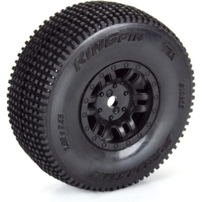 Pro-Line kolo 1:16, pneu King Pin, disk černý H12mm (4): Mojave Grom